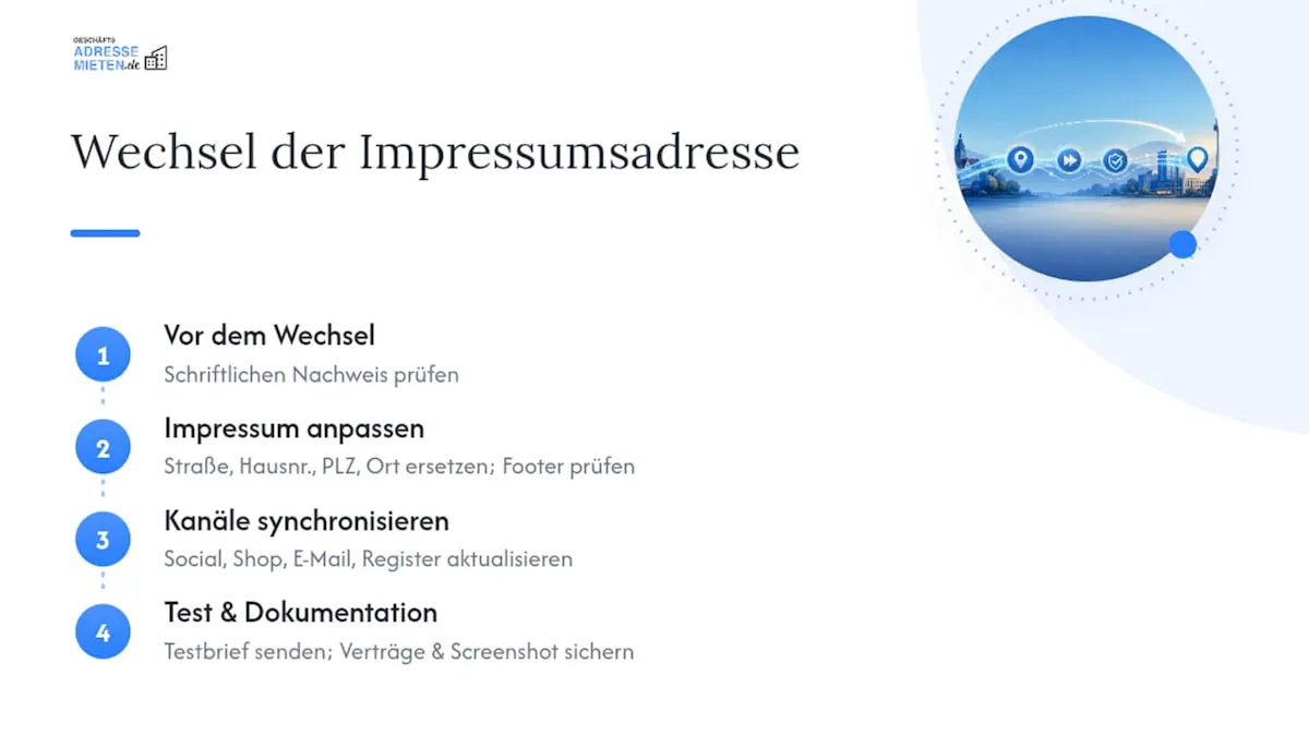 Vier Schritte zum rechtssicheren Adresswechsel